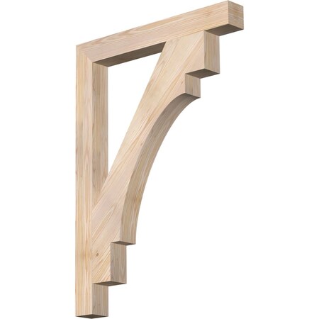 Ekena Millwork Merced Block Smooth Bracket, Douglas Fir, 3 1/2"W x 30"D x 42"H BKT04X30X42MRC05SDF